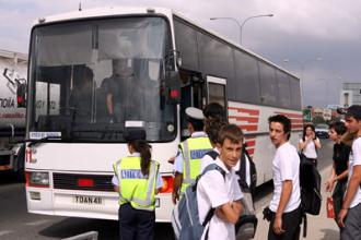 Διαμαρτυρία για τη μεταφορά μαθητών στην π. Ε.Ο. Θεσσαλονίκης- Καβάλας