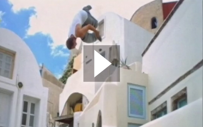 Για parkour στη Σαντορίνη