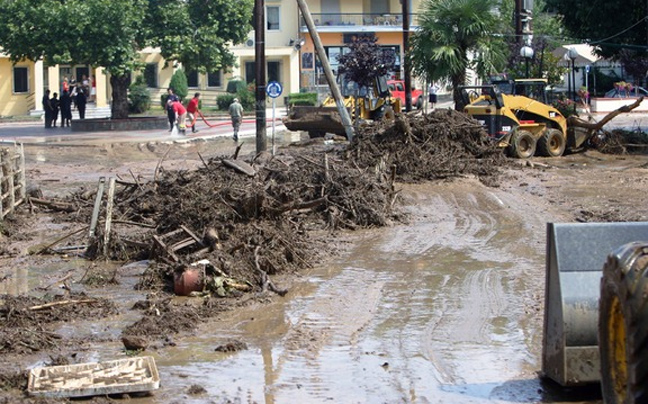 Πλημμύρα λάσπης στις Σέρρες