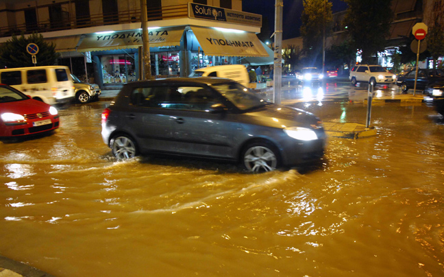 Αυξημένος κίνδυνος πλημμυρών στη Χαλκιδική