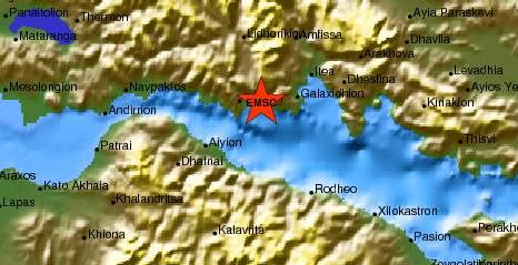Σεισμός 3,4 Ρίχτερ κοντά στην Άμφισσα