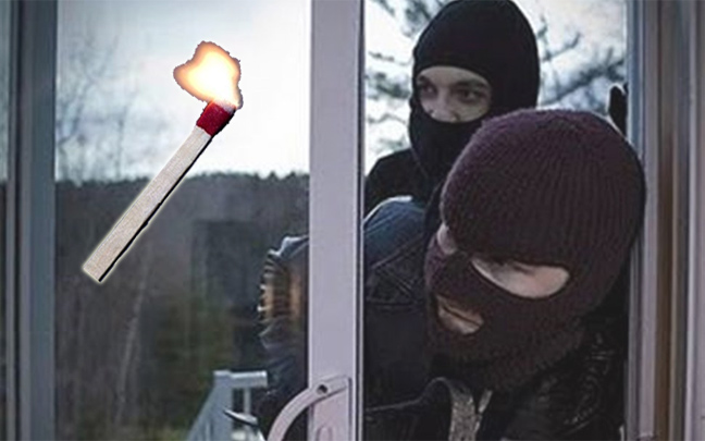 Ληστές… πυρομανείς στη Σαλαμίνα