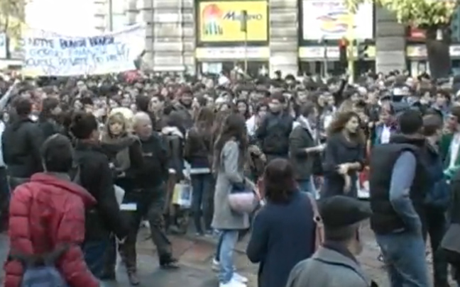Επεισόδια σε διαδήλωση φοιτητών στην Ιταλία
