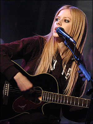 To είδωλο της Avril Lavigne
