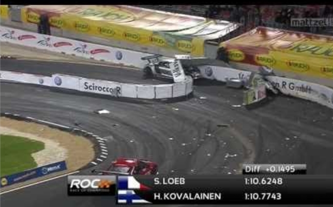 Ατύχημα του Kovalainen στο Race of Champions