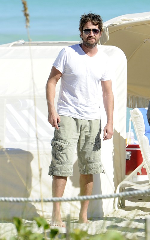 Στιγμές χαλάρωσης για τον Gerard Butler