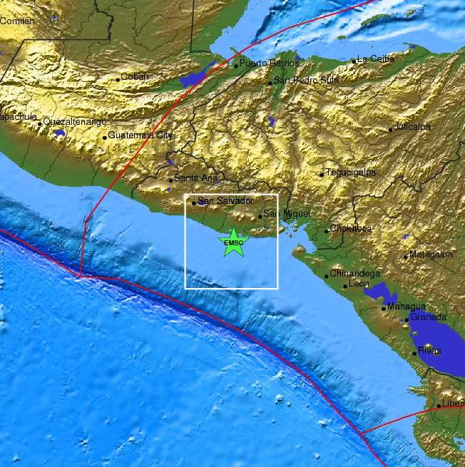 Σεισμός 5,8 Ρίχτερ στις ακτές του Ελ Σαλβαδόρ