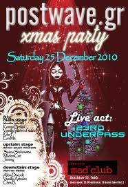 Postwave.gr Xmas party στο Mad club