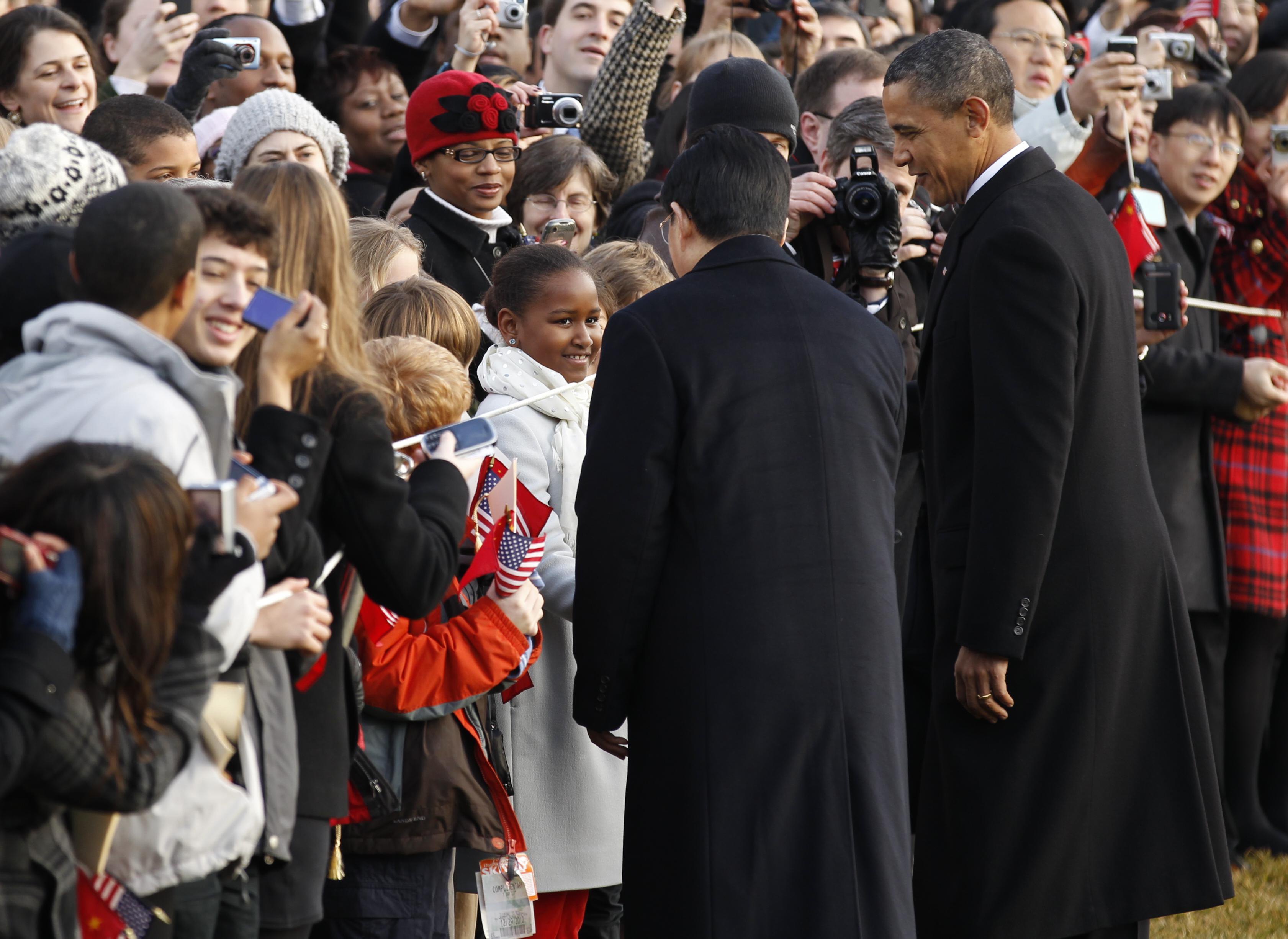 Όταν η κόρη Ομπάμα συνάντησε τον Κινέζο πρόεδρο
