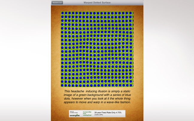 Optical Illusions iPad App