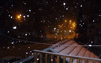 Σφοδρή χιονόπτωση στο νομό Τρικάλων