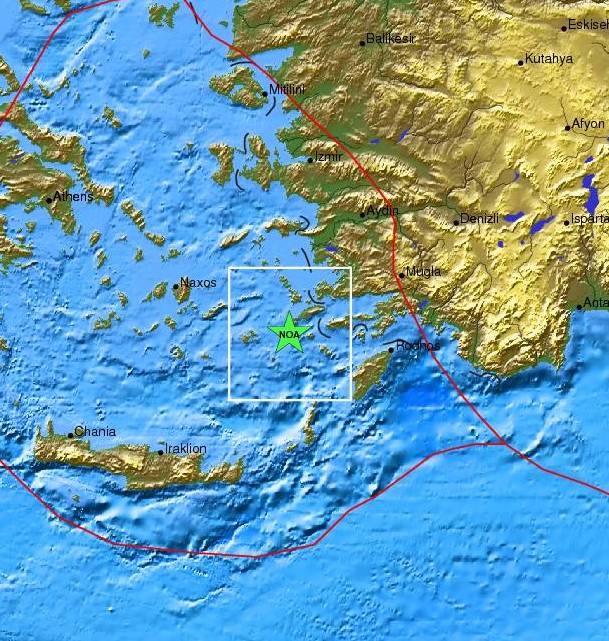 Σεισμός 4 Ρίχτερ στα Δωδεκάνησα