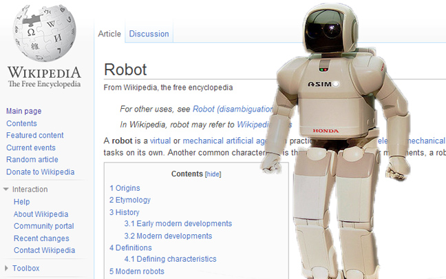 Wikipedia για&#8230; ρομπότ ετοιμάζουν οι επιστήμονες