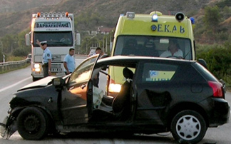 Σύγκρουση Ι.Χ στην Εθνική Οδό