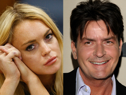 O Charlie Sheen συμβουλεύει τη… Lindsay Lohan
