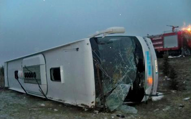 Δυστύχημα με τουριστικό λεωφορείο στην Τουρκία