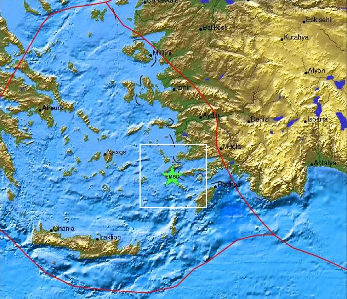 Σεισμός 4,4 R ανατολικά της Νίσυρου