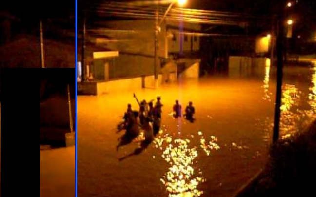 Οι βραζιλιάνοι χορεύουν και στην πλημμύρα