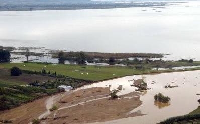 Πλημμυρισμένα στρέμματα γης στην Κωπαΐδα