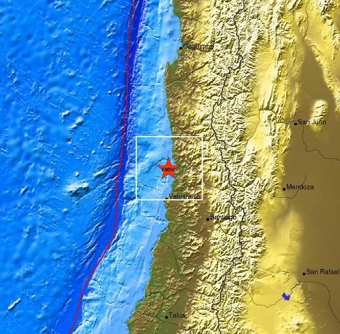 Σεισμός στις ακτές της Χιλής