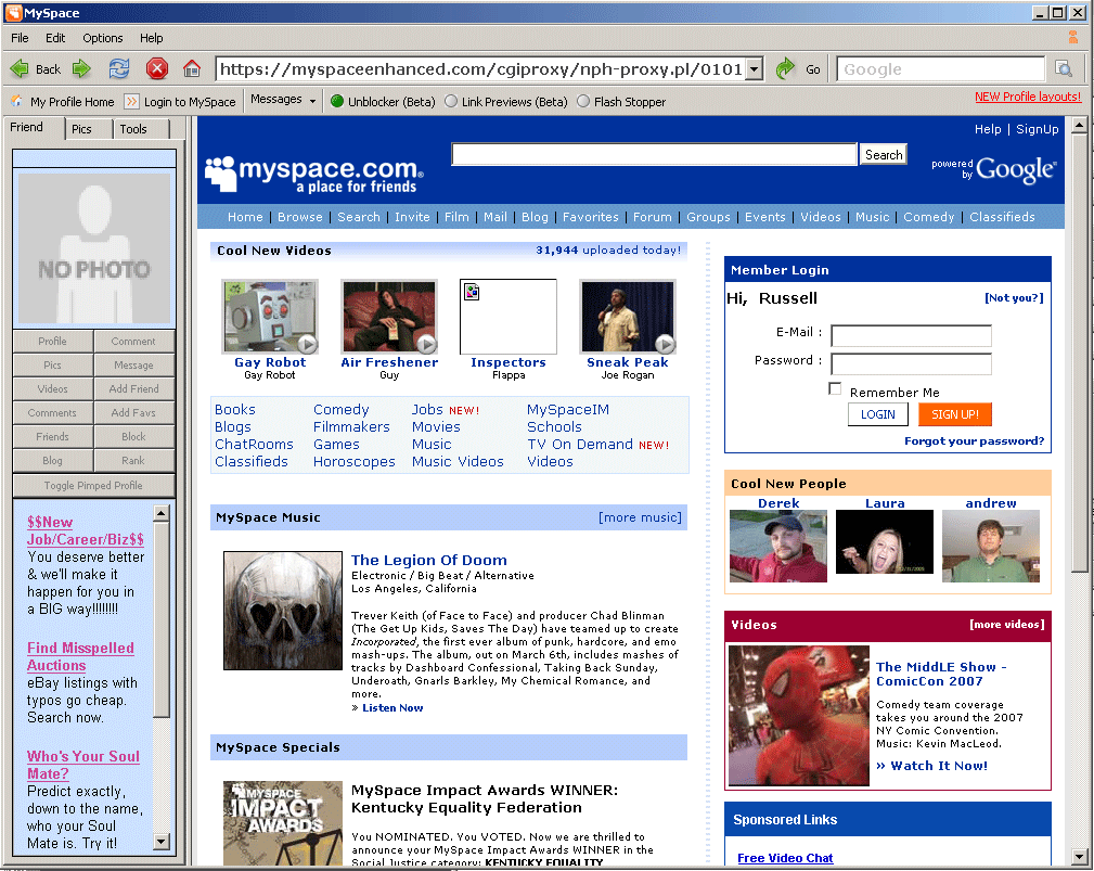 Κρίση περνάει το MySpace