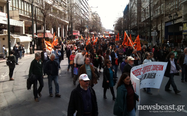 Χάος στο κέντρο της Αθήνας