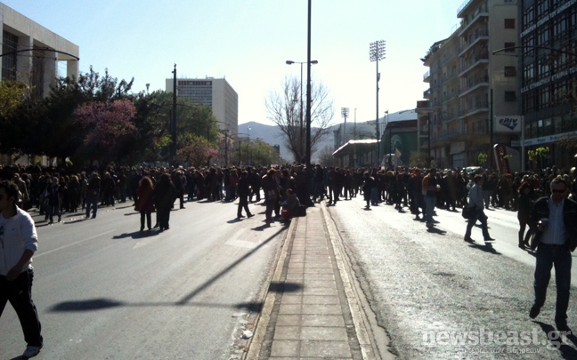 Κλειστή η λεωφόρος Αλεξάνδρας στον Άρειο Πάγο