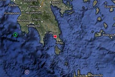 Μεγέθους 4,2 Ρίχτερ ο σεισμός στη Λακωνία