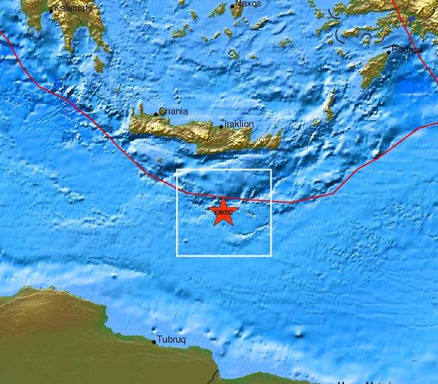 Σεισμική δόνηση 4,5 Ρίχτερ στην Κρήτη
