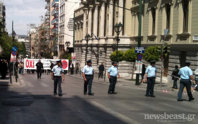 Κλειστή η Αγίου Κωνσταντίνου