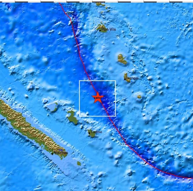 Σεισμός 7,1 Ρίχτερ κοντά στο Βανουάτου