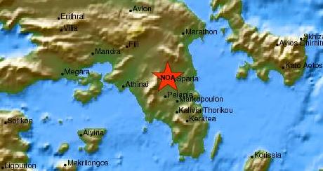 Ασθενείς σεισμικές δονήσεις αισθητές στην Αθήνα