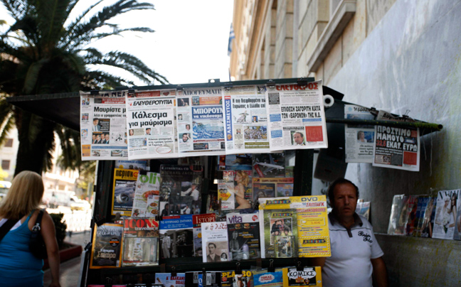 Οι κυκλοφορίες των εφημερίδων χτες