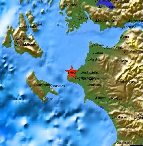Σεισμός 4,9 Ρίχτερ στην Κυλλήνη