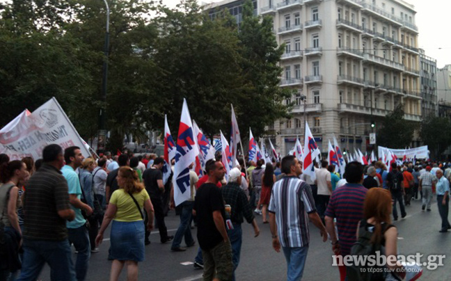 Στην Ομόνοια το ΠΑΜΕ