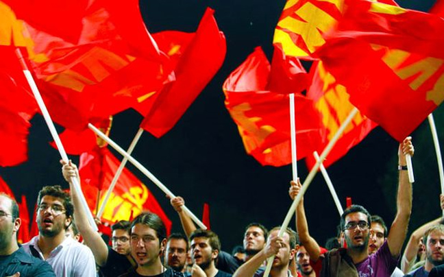 Κατάληψη του Συνδέσμου Βιομηχανιών στη Θεσσαλονίκη