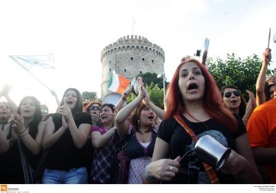 Μικρή συμμετοχή των «Αγανακτισμένων» στη Θεσσαλονίκη