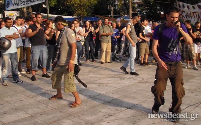 Μουσική διαμαρτυρία «αγανακτισμένων»