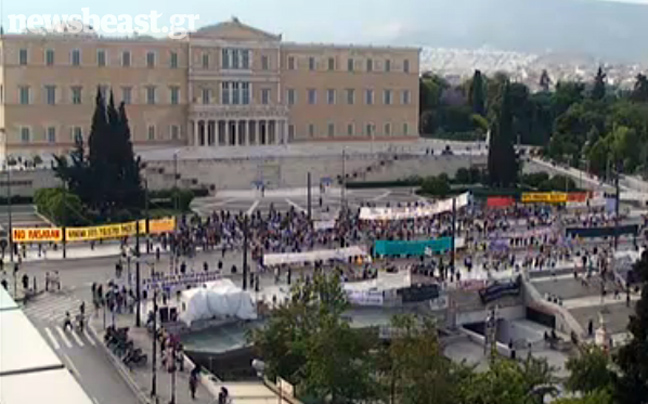 Ηρεμία επικρατεί στο κέντρο της Αθήνας