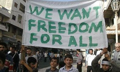Σύριοι μετανάστες διαδήλωσαν στο κέντρο της Αθήνας