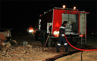 Μεγάλη φωτιά σε σπίτι στην Ολυμπία