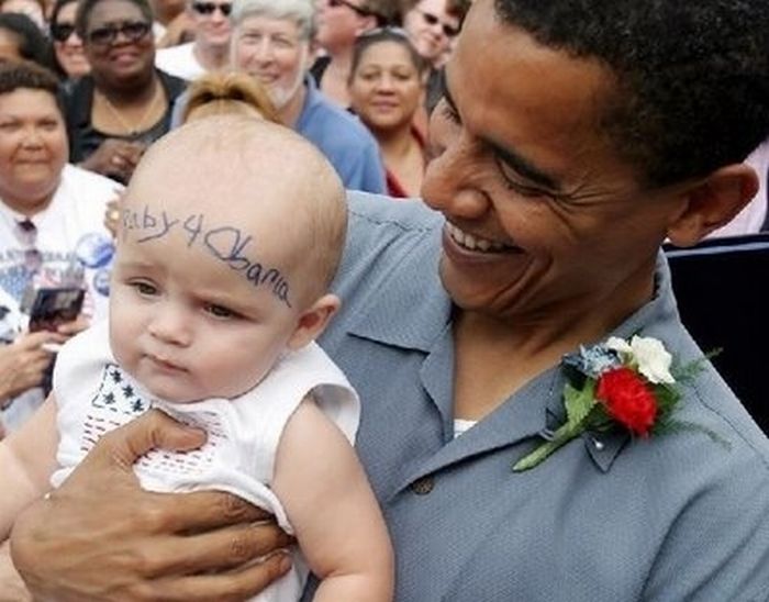 Ο Ομπάμα και τα μωρά του