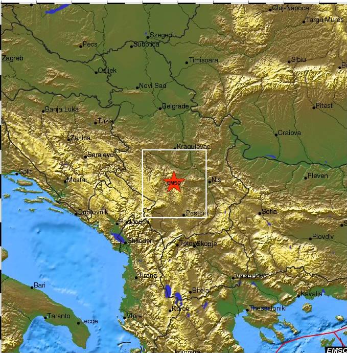 Σεισμική δόνηση στη Σερβία