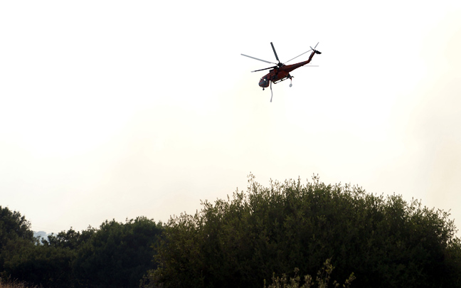 Ελικόπτερο θα βοηθήσει στη φωτιά στα Γιάννενα