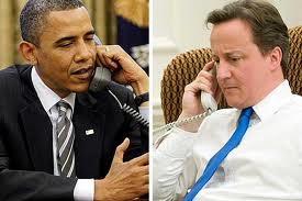 Τηλεφωνική επικοινωνία Ομπάμα &#8211; Κάμερον για τη Συρία
