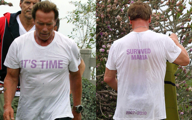 Το -όλο νόημα- μπλουζάκι του Arnold Schwarzenegger