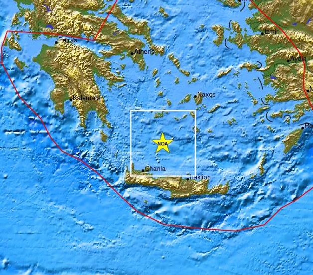 Σεισμική δόνηση 4,4 Ρίχτερ κοντά στη Μήλο