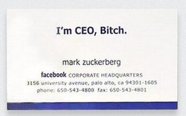«Γεια σας, είμαι ο Μαρκ Ζούκερμπεργκ. Πάρτε και μια κάρτα μου»