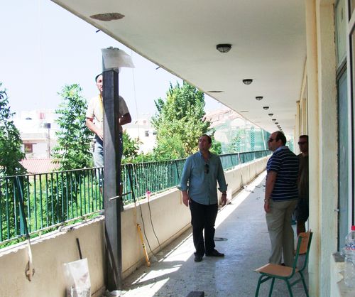 Εργασίες στατικής ενίσχυσης σε σχολεία του Ηρακλείου