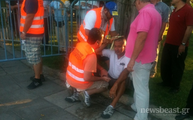 Τουλάχιστον ένας τραυματίας στη Θεσσαλονίκη